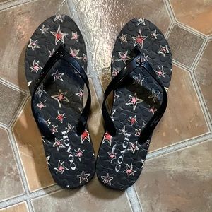 Coach flip flops